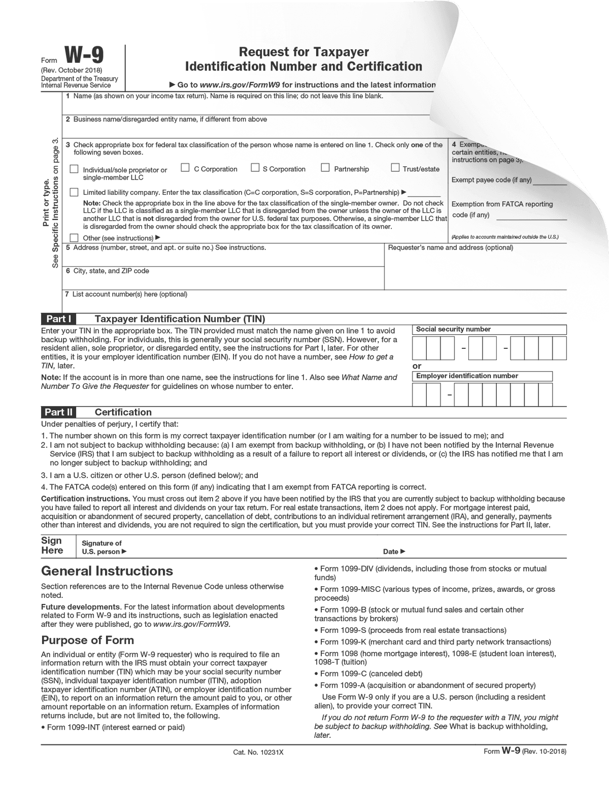 Form W-9